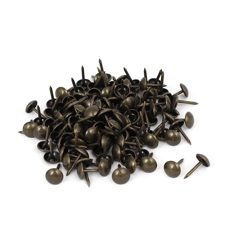 Sourcing Map 120 Clous Tapissier Bronze 8 x 15 mm