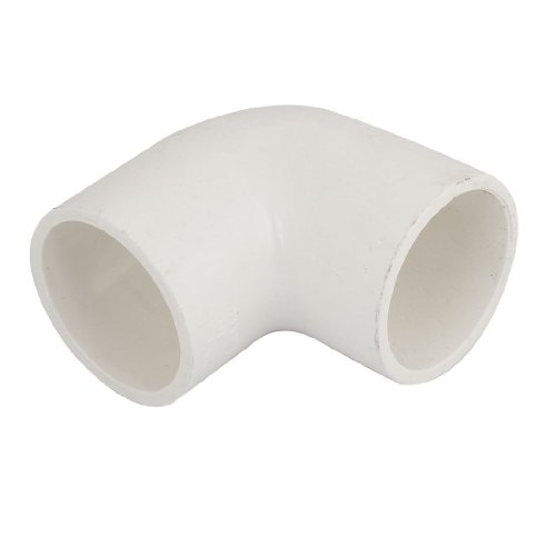sourcing map coude PVC-U 90° raccord tuyau 40x40mm blanc