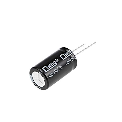 sourcing map condensateur électrolytique 100uF 400V 5 pcs 105°C