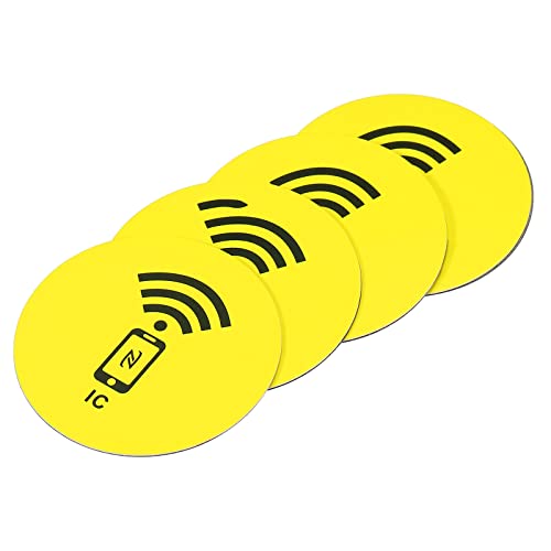 sourcing map M1 etiquette NFC 13,56 MHz jaune x4 adhesive