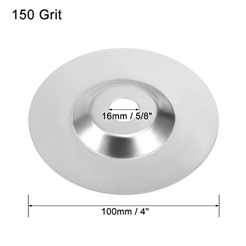 sourcing map disque diamant 100mm meule grain 150 alésage 16mm