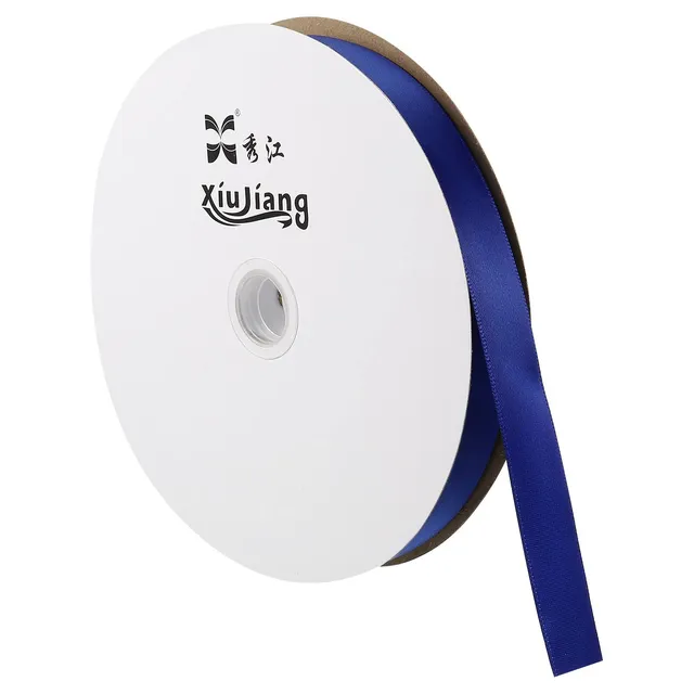 Sourcing Map ruban satin bleu foncé 20mmx91,4m rouleau déco