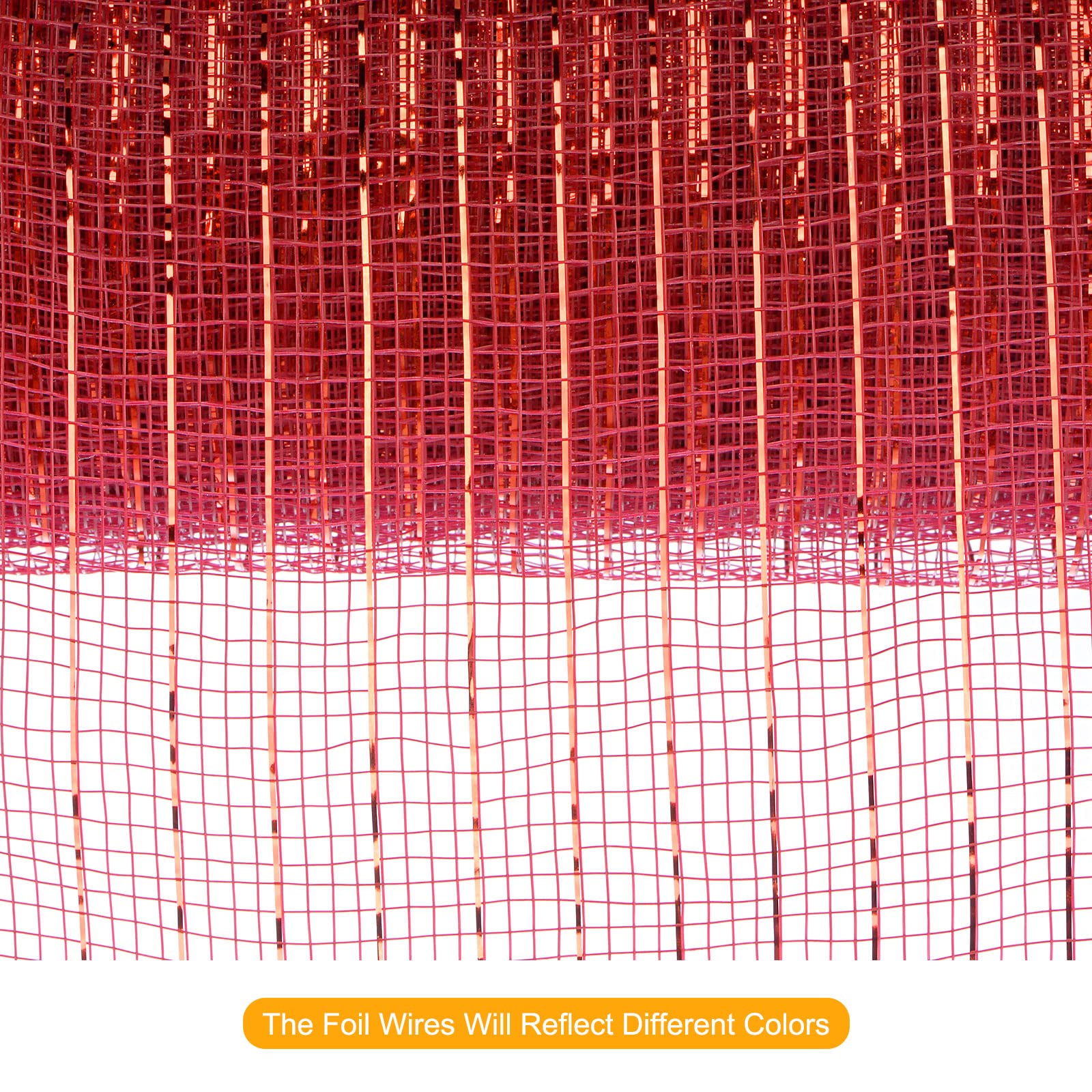 sourcingmap Home & Garden ruban maille jute rouge 1 rouleau imperméable