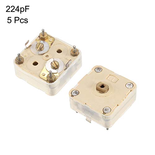 Sourcingmap condensateur variable PVC-224 224pF radio lot 5