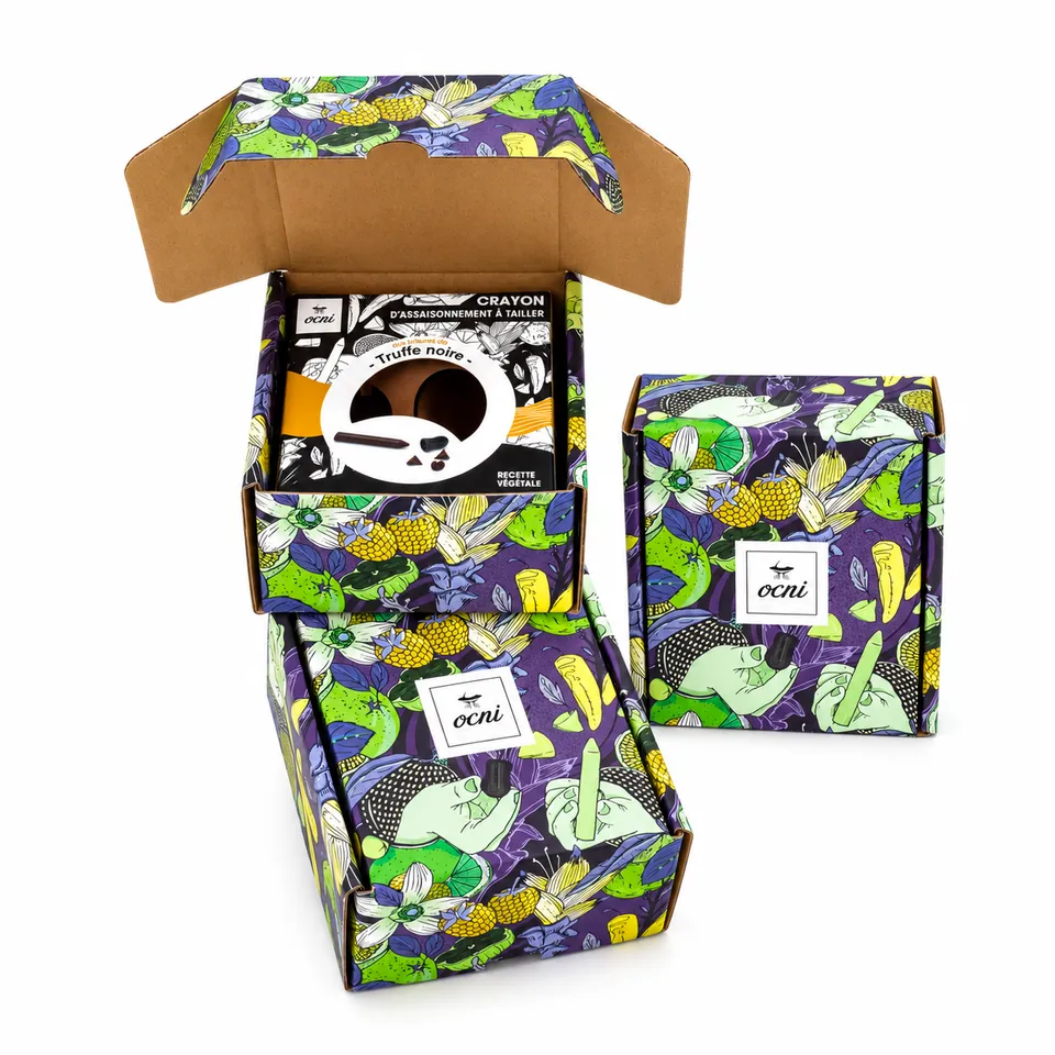 OCNI Boîtes cadeaux coffret 1 crayon boîte carton 11x12 cm