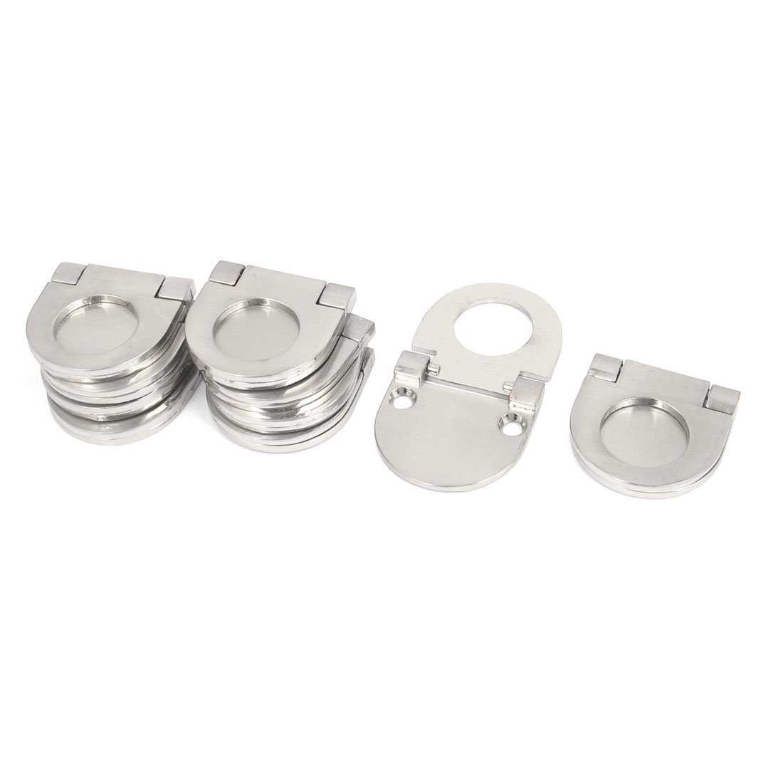 Sourcingmap poignée anneau meuble argent 36 mm lot 10