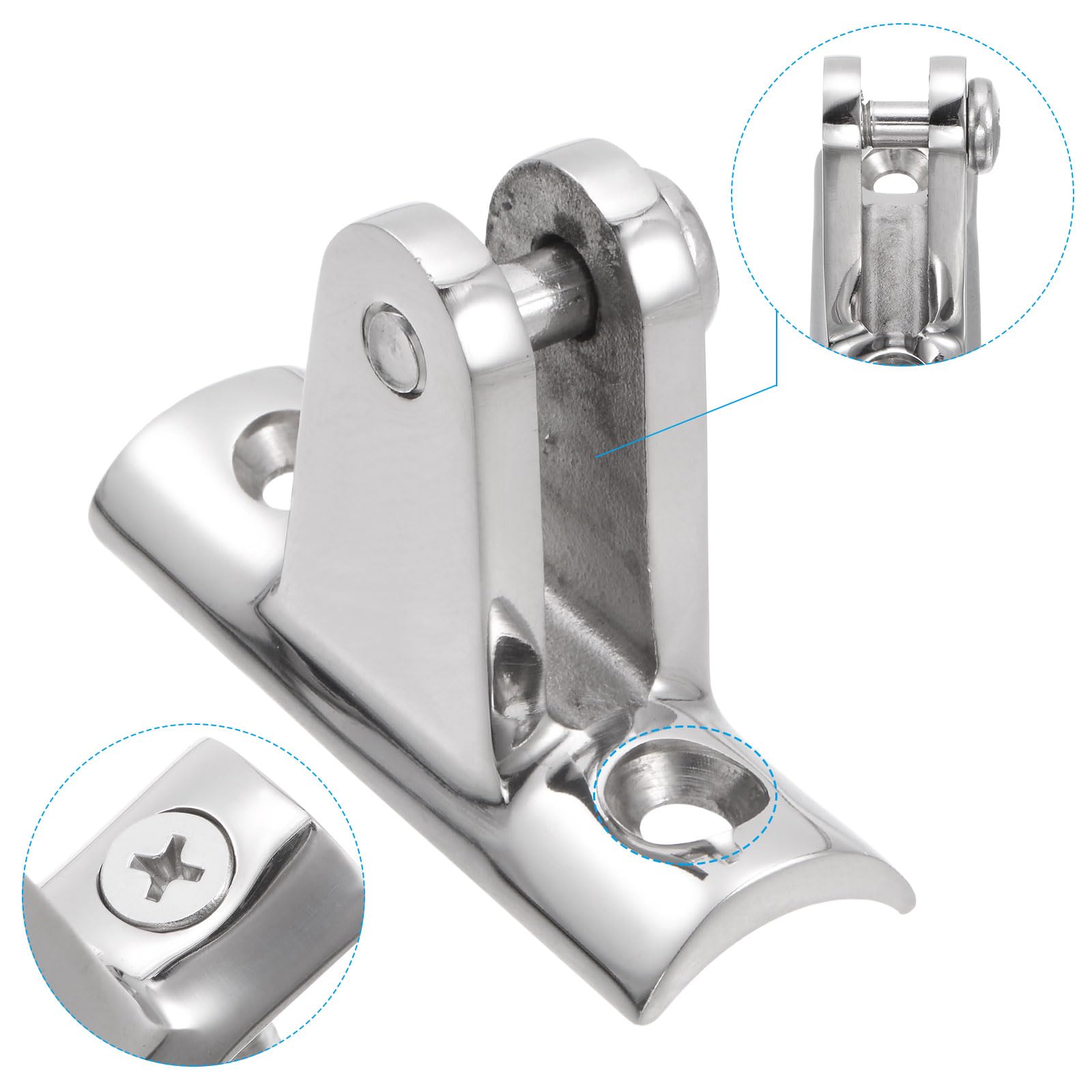 Sourcingmap charnière pont bimini inox lot 2