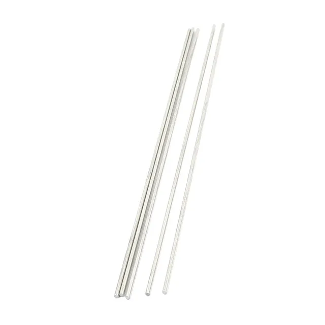 sourcing map Industrial barre ronde inox 200x2mm lot 5