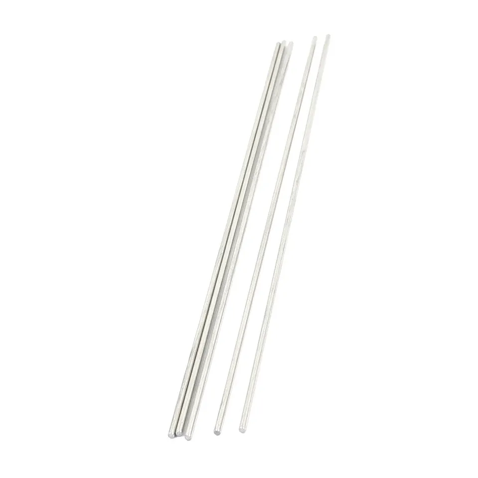 sourcing map Industrial barre ronde inox 200x2mm lot 5