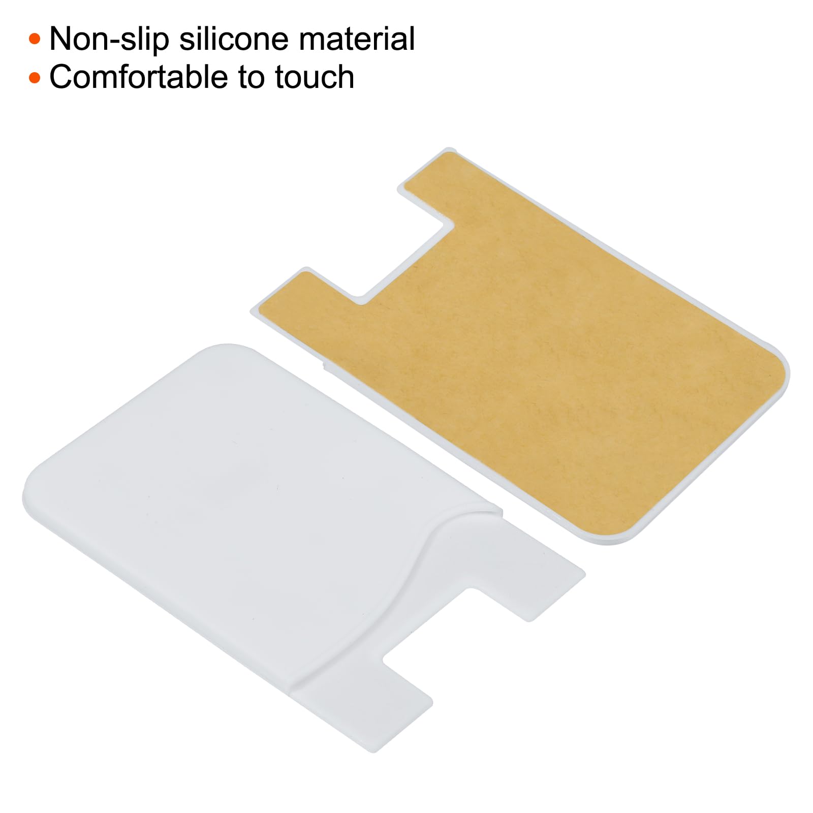Sourcing Map Electronics porte-carte téléphone blanc lot 6 silicone