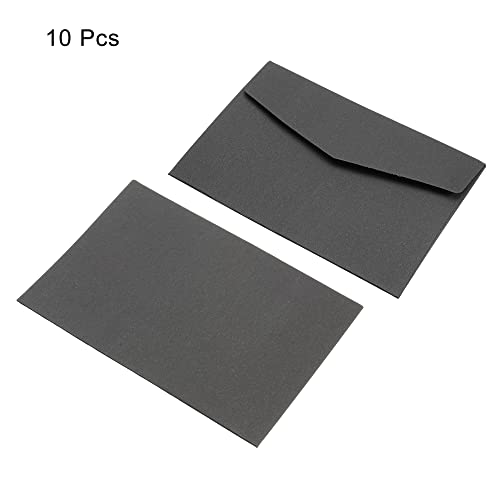 Sourcing Map Enveloppe Noire 11x16 cm Lot de 10 Invitation