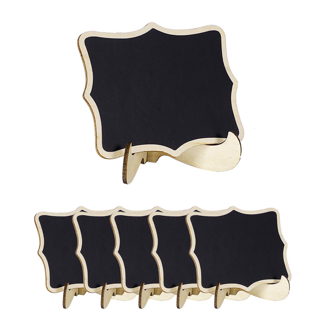 Sourcingmap Mini Tableau Noir Craie 6 Pièces Bois 10x7,5 cm