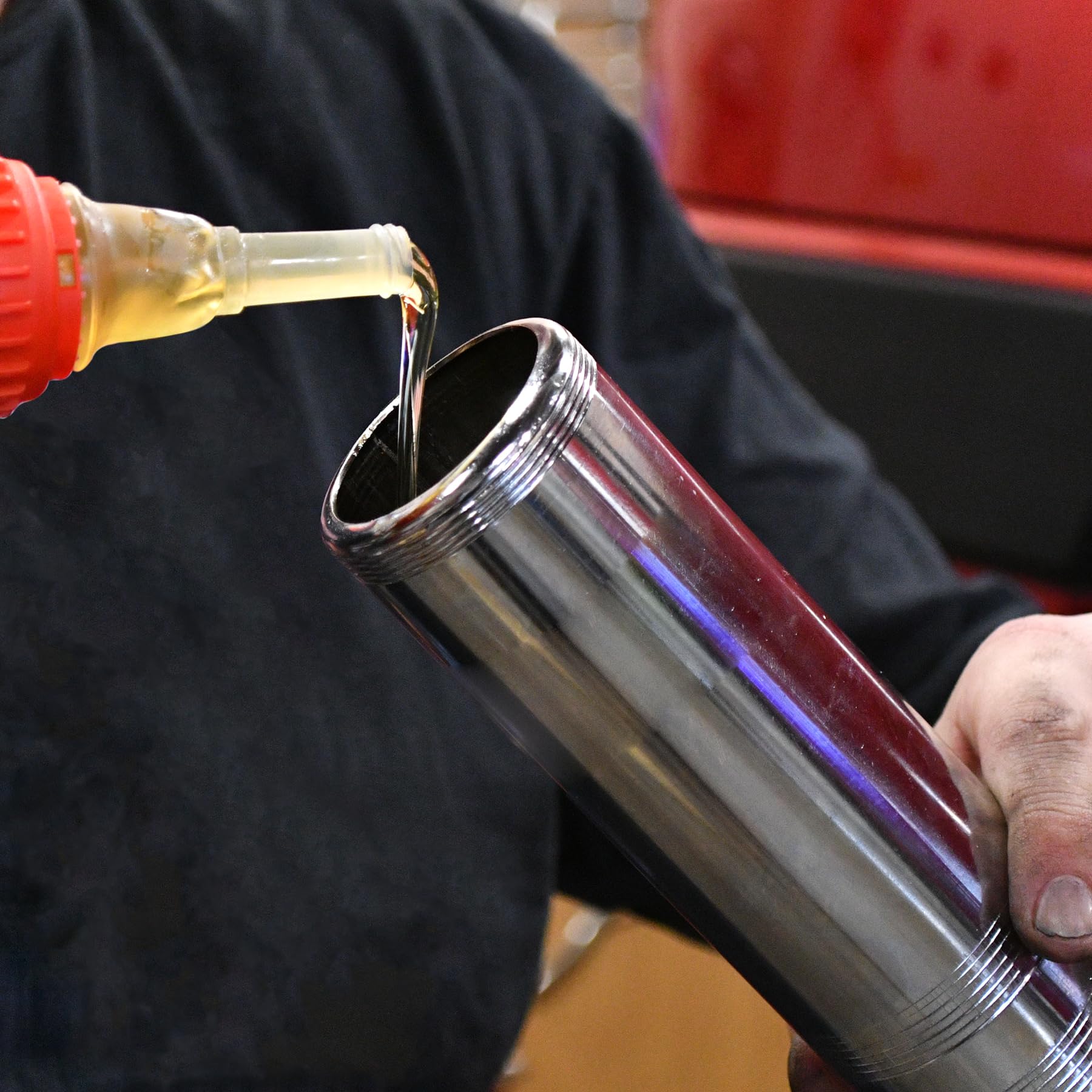 Precision Steel seringue à huile métallique 500ml flexible 30cm