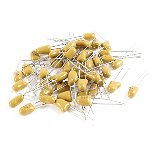 Sourcing Map 10uF 25V condensateur tantale jaune 50 pcs