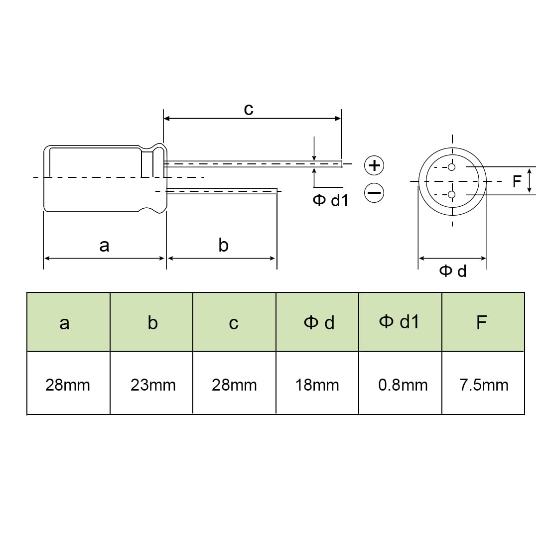 Sourcing Map Condensateur 100uF 400V 18x28mm x8 radial