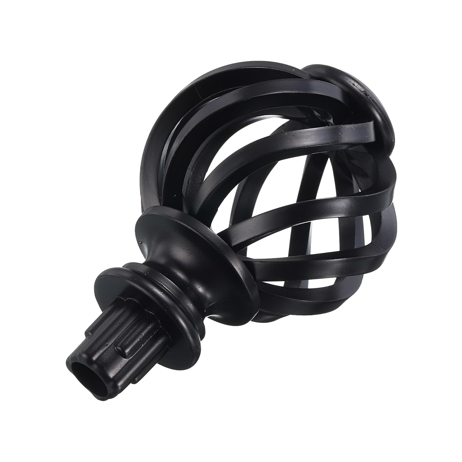 Sourcing Map Embouts Tringle Rideau Noir 2 Pcs 19mm