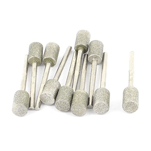 sourcingmap Industrial Point Diamant Meulage Tete 8mm Lot 10