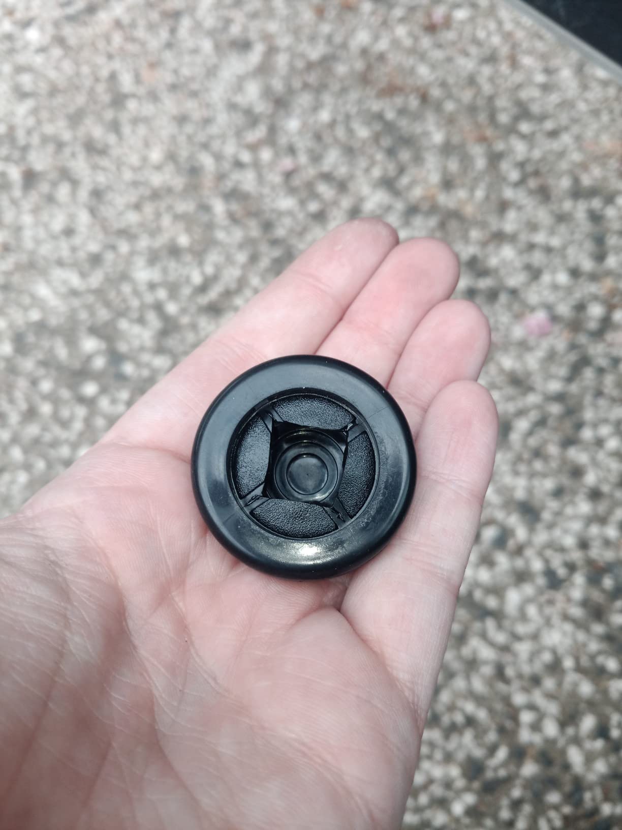 sourcing map 50mm passe-fil caoutchouc rond noir lot 4