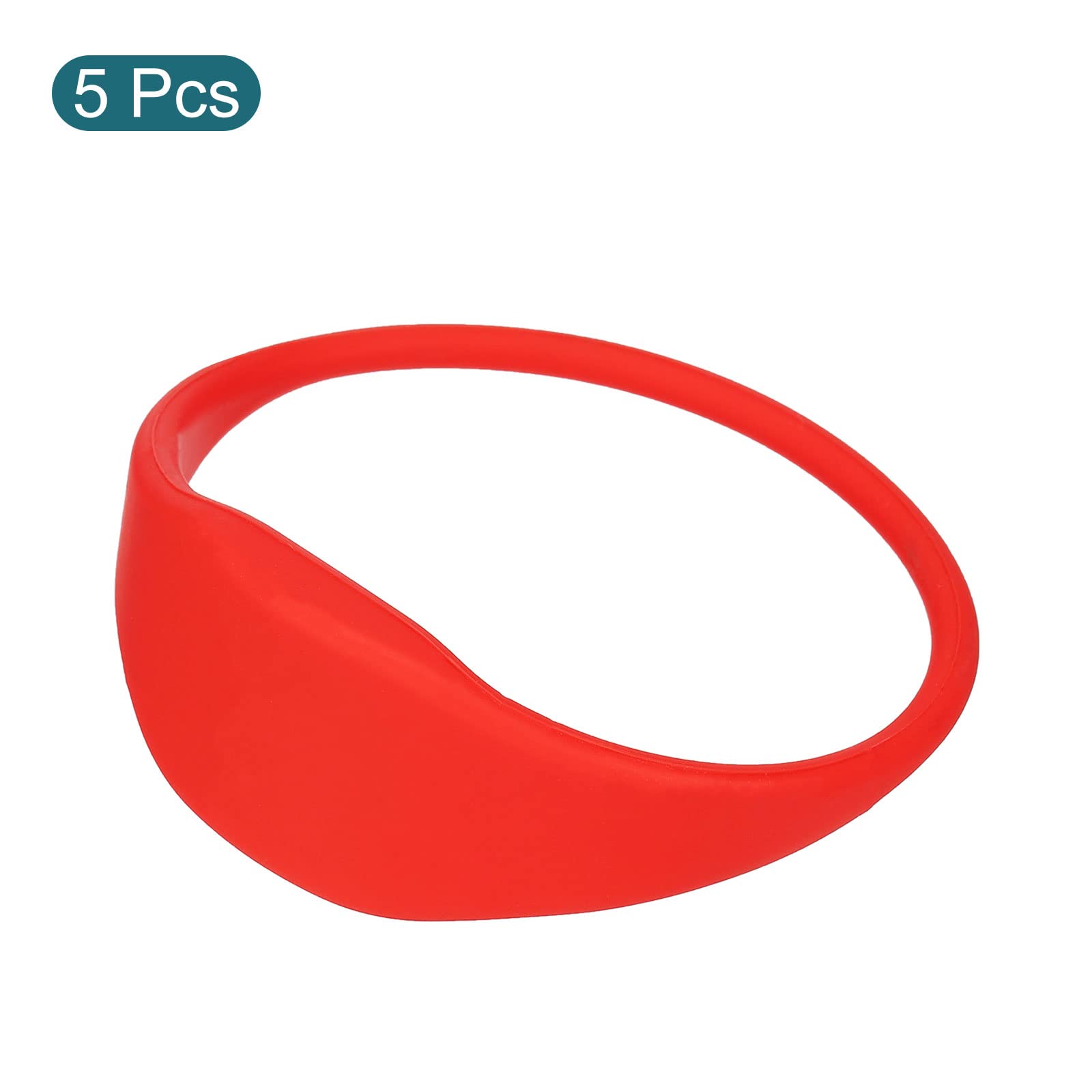 Sourcing Map bracelet RFID silicone rouge lot 5 13,56 MHz