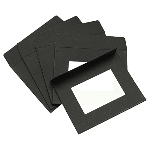 sourcingmap 4 pouces enveloppe à fenêtre noire lot 10 double face