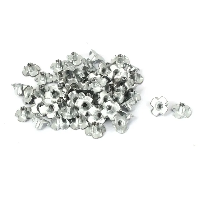 Sourcingmap Home Écrou Griffe M3 4 Dents Acier Lot 60