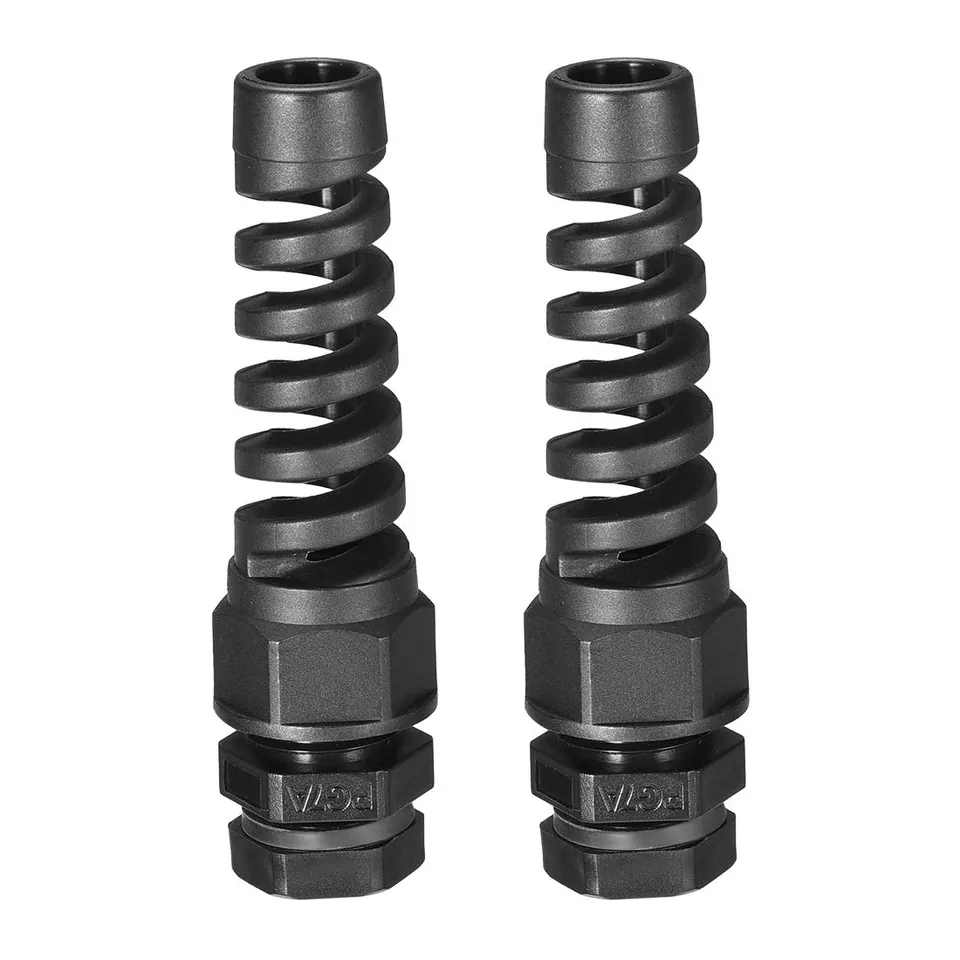 Sourcing Map Presse-étoupe PG7 nylon IP68 noir 2pcs