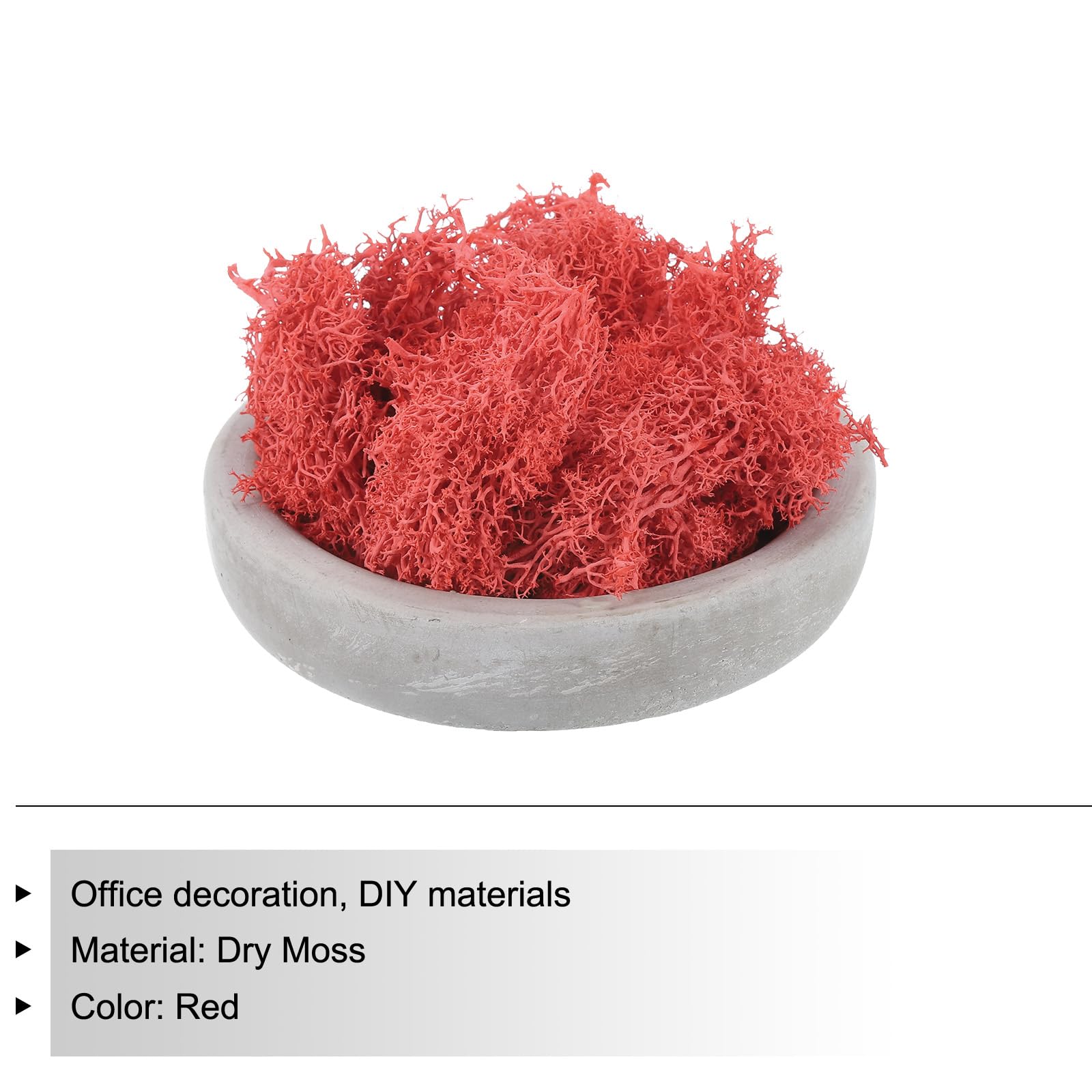SOURCINGMAP Mousse Artificielle Artisanat Rouge Vif 10g