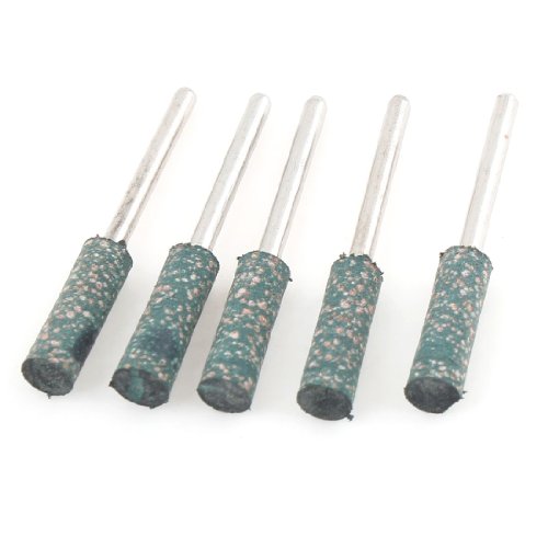 sourcingmap Meule sur tige 6x20 mm lot de 5 verte