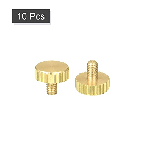 Sourcingmap Home & Garden Vis moletée M3x5mm laiton lot de 10