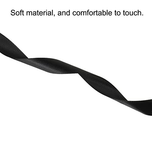 Sourcing Map Ruban Satin 20mmx91,4m Noir Fête Cadeau
