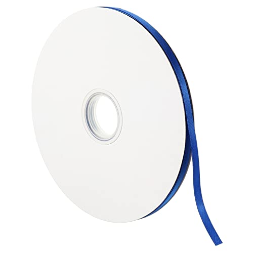 Sourcingmap Ruban Satin 7mm x 91,4m Violet Bleu Polyester