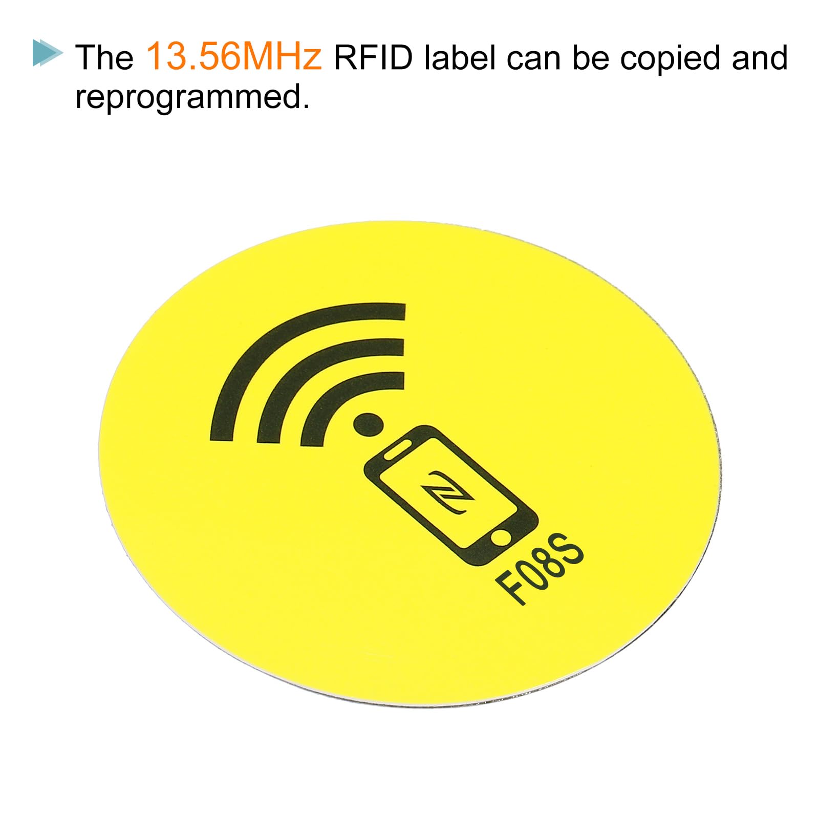 sourcing map M1 etiquette NFC 13,56 MHz jaune x4 adhesive