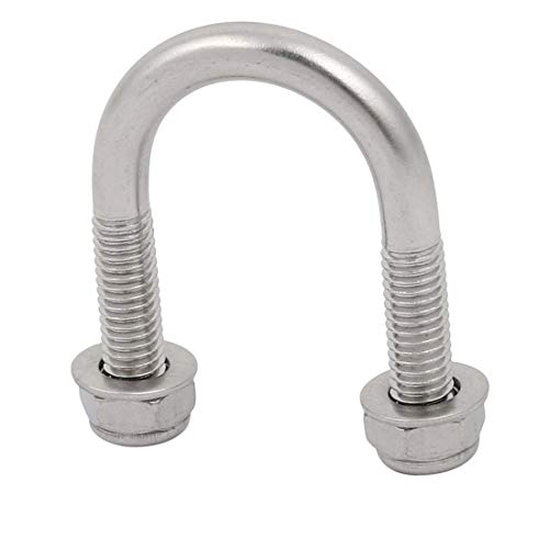sourcing map Boulon en U M6 Inox 20mm Tuyau x4