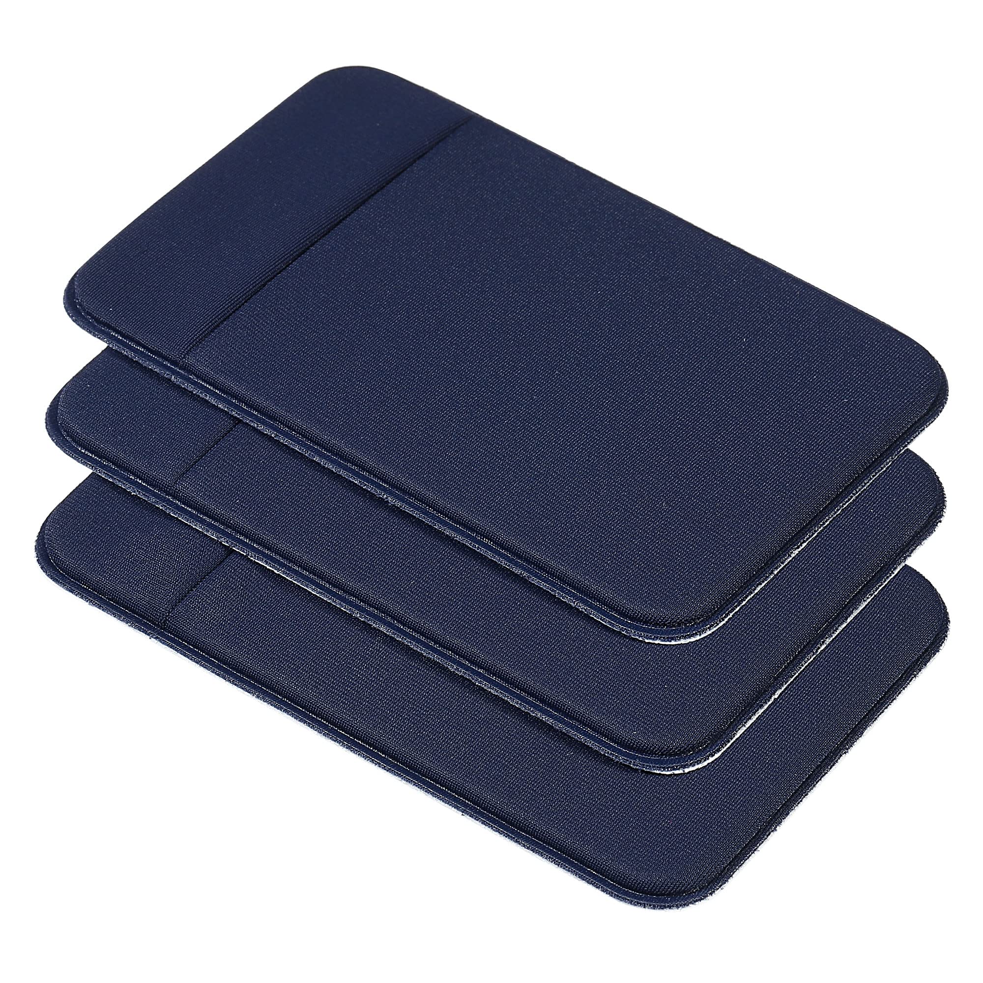 sourcing map Pochette carte téléphone spandex bleu marine lot 3