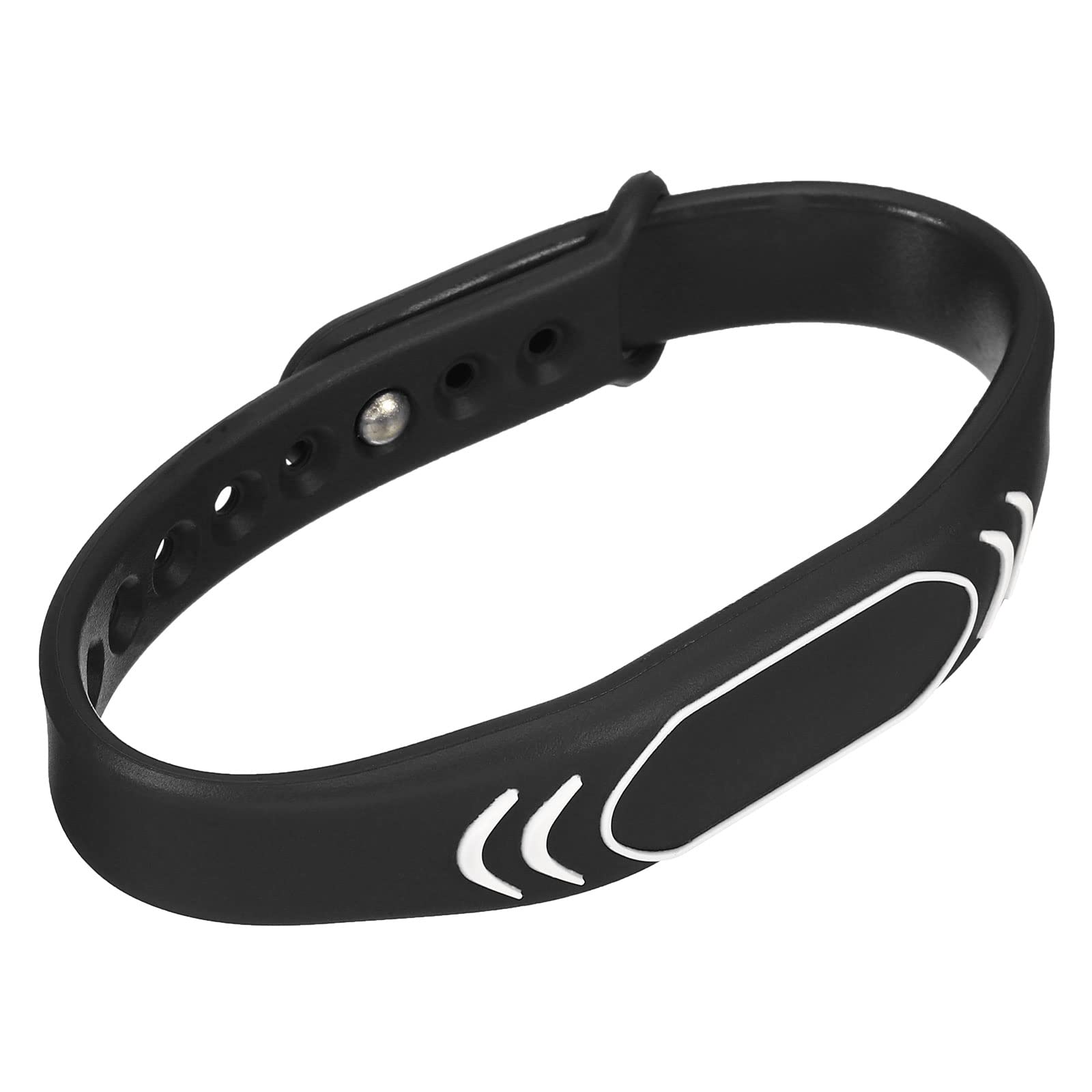 sourcing map Bracelet RFID 13,56 MHz Silicone Noir Réglable
