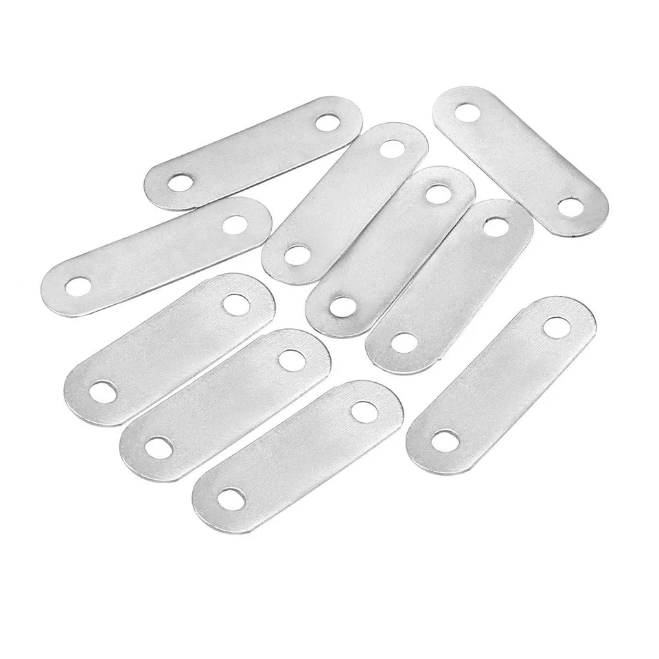 Sourcing Map Plaque fixation plate 48mm inox 10pcs