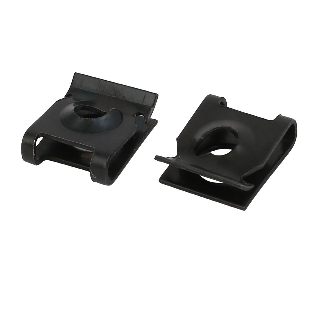 sourcing map Automotive clips écrou U M5 20 pièces noir