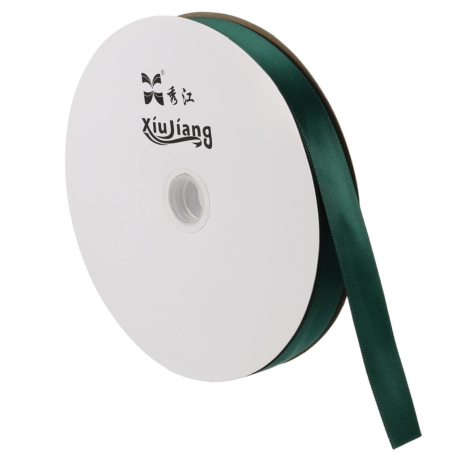 Sourcingmap Ruban Satin Vert Foncé 20mmx91,4m Polyester