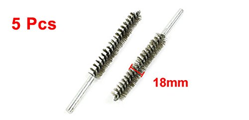 sourcing map brosse tube inox 18 mm lot de 5