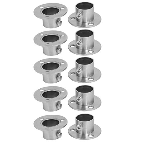 Sourcing Map Home bride tube inox 22 mm lot 10