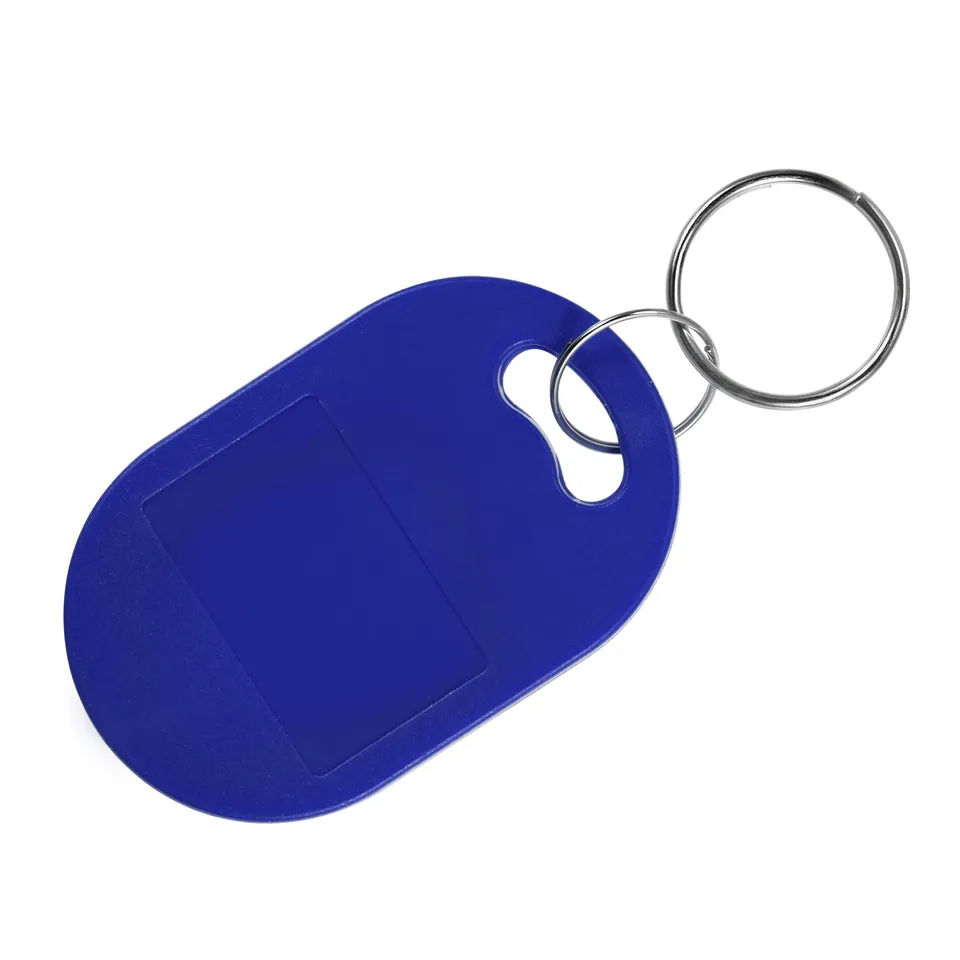 sourcing map Electronics porte-clés RFID 125KHz bleu lot 20 ovale