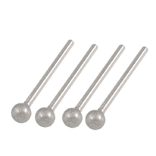 sourcingmap pointe diamantée boule 8 mm tige 3 mm lot 4