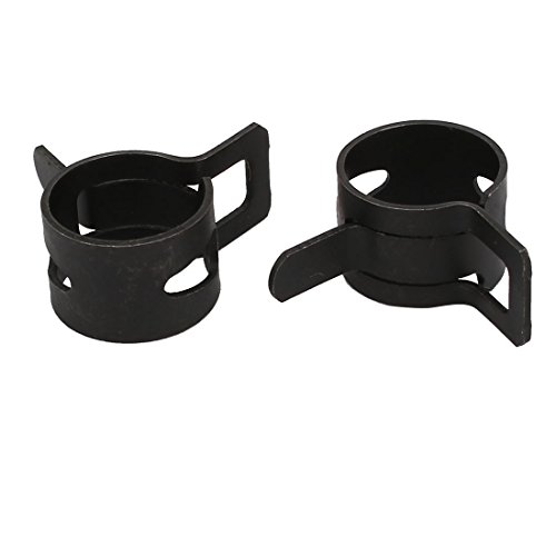Sourcingmap collier serrage ressort 13mm noir lot 20 acier
