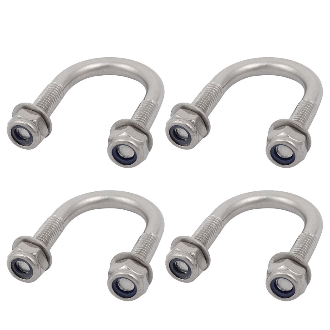 sourcing map Boulon en U M6 Inox 20mm Tuyau x4