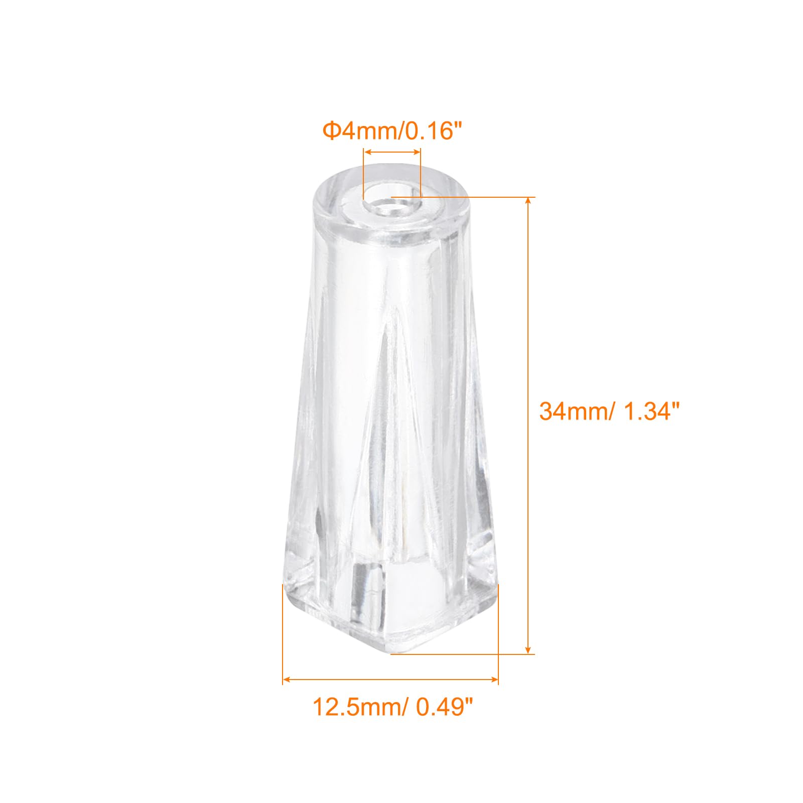 Sourcingmap Home & Garden Embout Cordon Store Transparent Lot 10