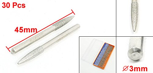Sourcingmap Forets Diamant Tige 3 mm Lot de 30