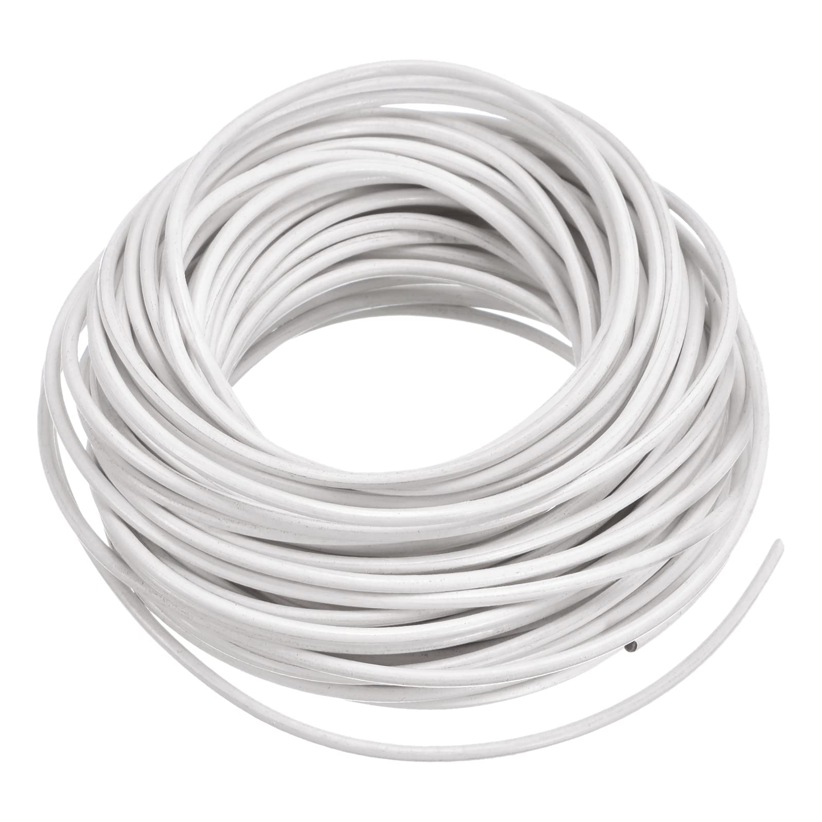 Sourcing Map Home & Garden cordon cuir blanc 2mm 10m vachette