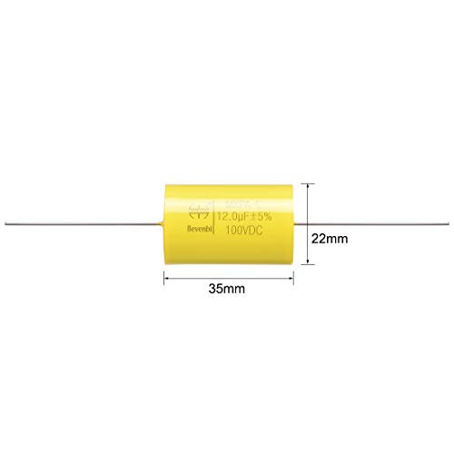 Sourcing Map Condensateur film polyester axial 12.0uF lot 2