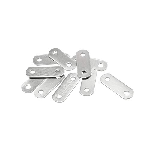 Sourcingmap plaque connecteur plat 22 mm inox lot 10