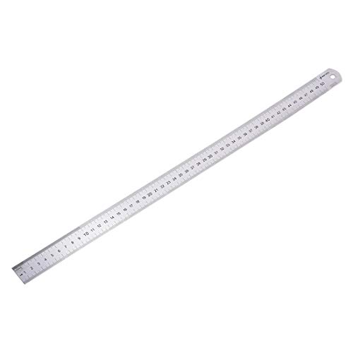 sourcing map règle inox 50 cm outil mesure trou suspension